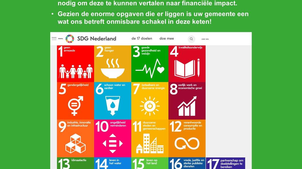 SDG doelen