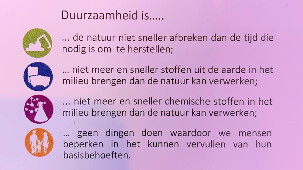 duurzaamheid is