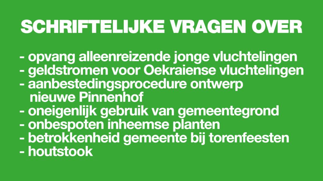 schriftelijke vragen