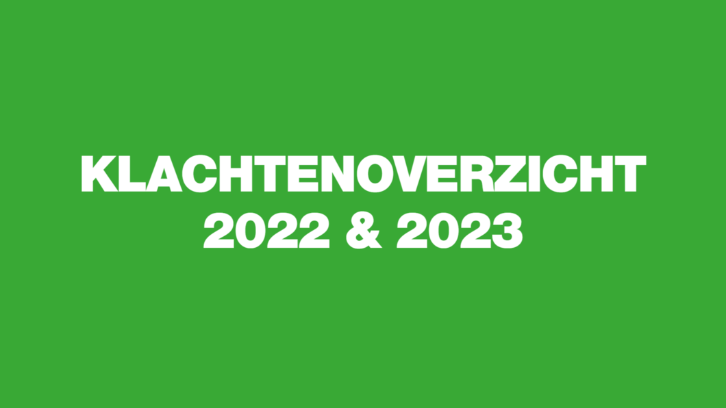 klachtenoverzicht 2022 en 2023