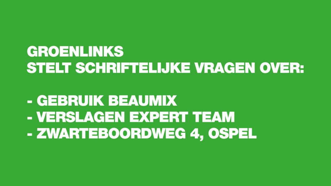 schriftelijke vragen augustus 2024