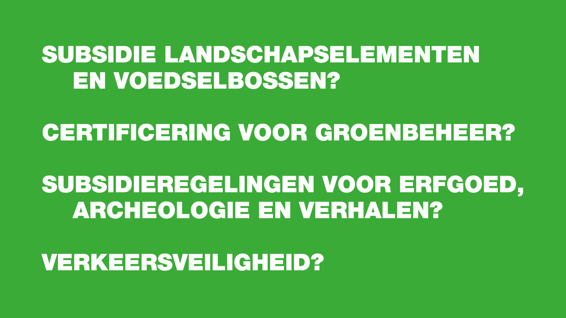 schriftelijke vragen